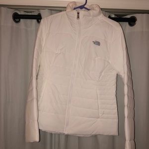 White north face winter jacket.